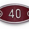 Schnalle Aluminium Fire Rot Nr. 40-0