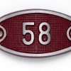 Schnalle Aluminium Fire Rot Nr. 58-0
